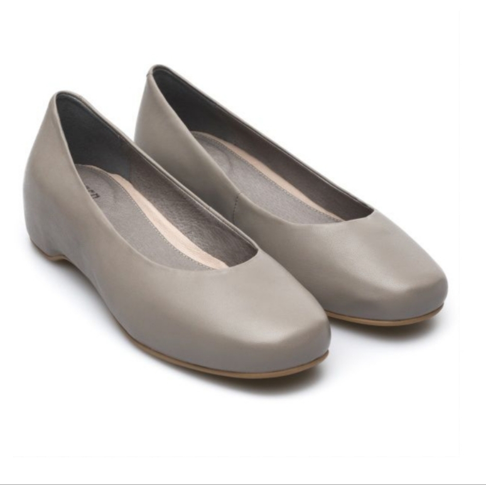 Camper SERENA Gray Leather Slip-On Ballet Flats 40